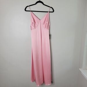 Adam Lippes Pink Charmeuse Cami Dress